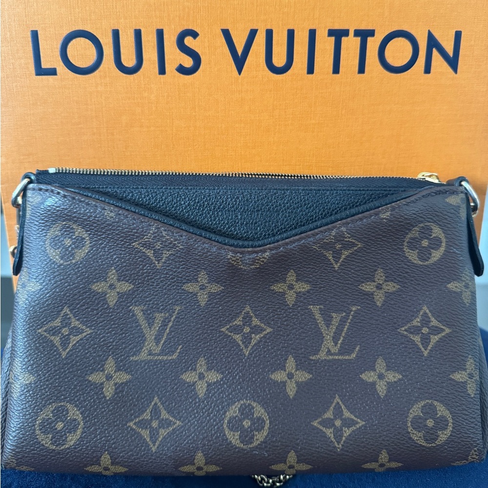 Authentic Louis Vuitton Pallas Crossbody & Clutch